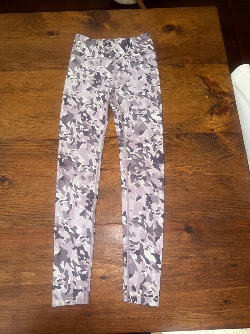 Athleta Girl Purple Camo High-Rise Leggings 29 inch length - Picture 2 of 6